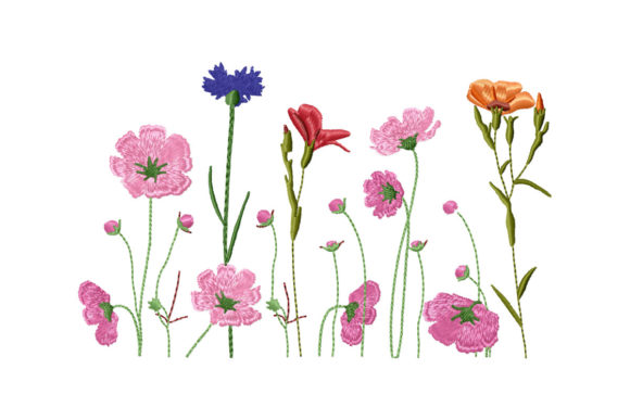 Review: Beautiful Wildflowers Border for Embroidery
